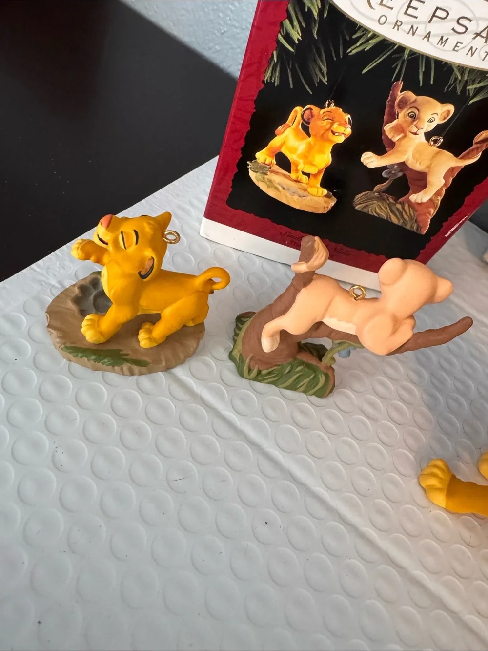 Disney Lion King, Mufasa, Simba & Nala ornaments